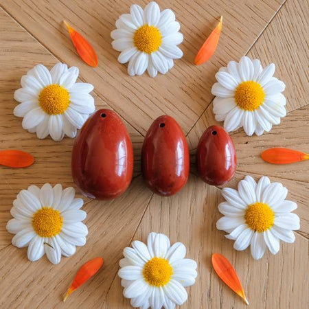 3 Jaspe rouge troués - Livraison EXPRESS - Le Temple des Oracles