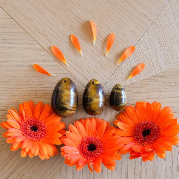 3 Oeil de tigre troués - Livraison EXPRESS - Le Temple des Oracles