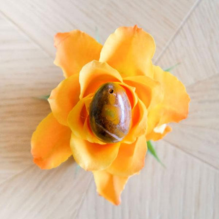 Jaspe Bambou petit troué - Livraison Express - Le Temple des Oracles