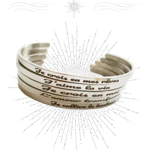 Coffret Bracelets aux messages inspirants - Le Temple des Oracles