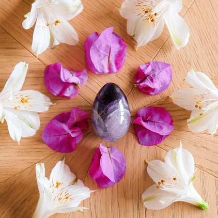 Améthyste foncée - grand - non troué - Livraison EXPRESS - Le Temple des Oracles