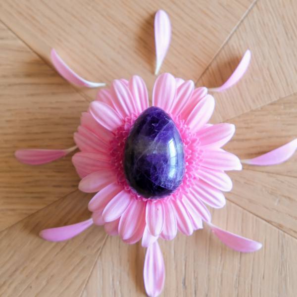 Améthyste foncée - grand - troué - Livraison EXPRESS - Le Temple des Oracles