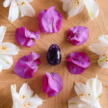 Améthyste foncée - petit - troué - Livraison EXPRESS - Le Temple des Oracles