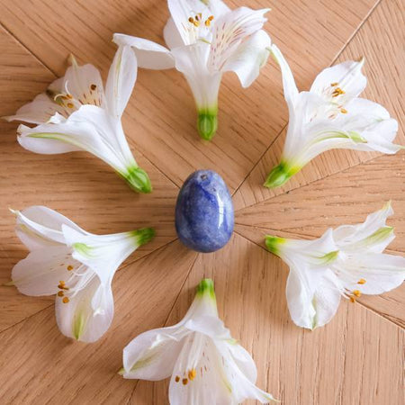 Aventurine bleue - petit - troué - LIVRAISON EXPRESS - Le Temple des Oracles