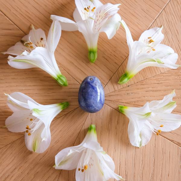 Aventurine bleue - petit - troué - LIVRAISON EXPRESS - Le Temple des Oracles