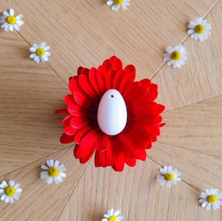 Jade blanc - petit - troué - Livraison EXPRESS - Le Temple des Oracles