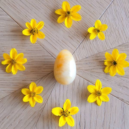 Jade jaune - moyen - non troué - Livraison EXPRESS - Le Temple des Oracles