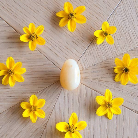 Jade jaune - petit - non troué - Livraison EXPRESS - Le Temple des Oracles