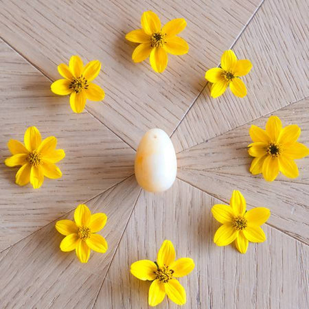 Jade jaune - petit - troué - Livraison EXPRESS - Le Temple des Oracles