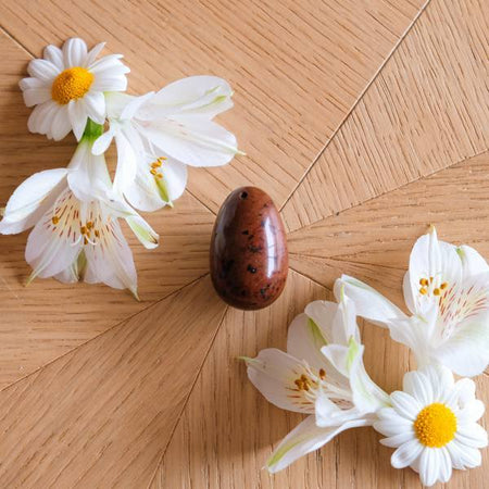 Jaspe Acajou moyen troué - Livraison Express - Le Temple des Oracles