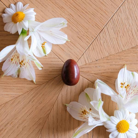 Jaspe Acajou petit non troué - Livraison Express - Le Temple des Oracles