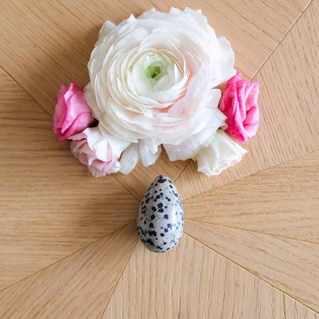 Jaspe Dalmatien - grand - non troué - Livraison EXPRESS - Le Temple des Oracles