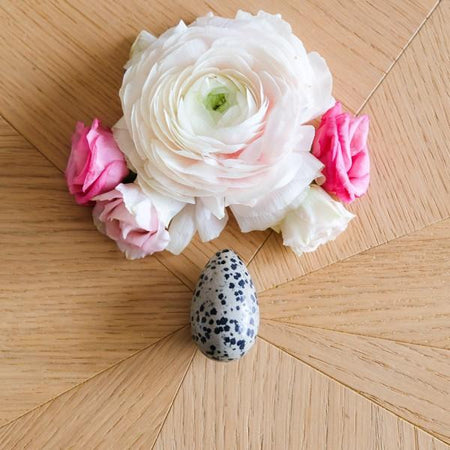 Jaspe Dalmatien - grand - troué - Livraison EXPRESS - Le Temple des Oracles