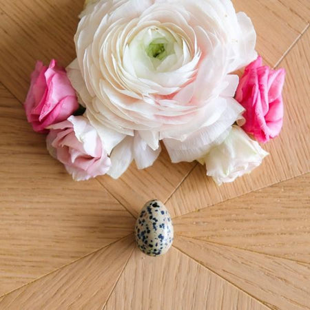 Jaspe Dalmatien - petit - troué - Livraison EXPRESS - Le Temple des Oracles