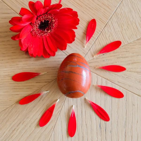 Jaspe rouge - moyen - non troué - Livraison EXPRESS - Le Temple des Oracles