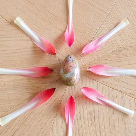 Unakite - grand - troué - Livraison EXPRESS - Le Temple des Oracles