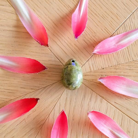 Unakite - petit - troué - Livraison EXPRESS - Le Temple des Oracles