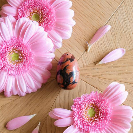 Jaspe Zèbre rose moyen troué - Livraison Express - Le Temple des Oracles